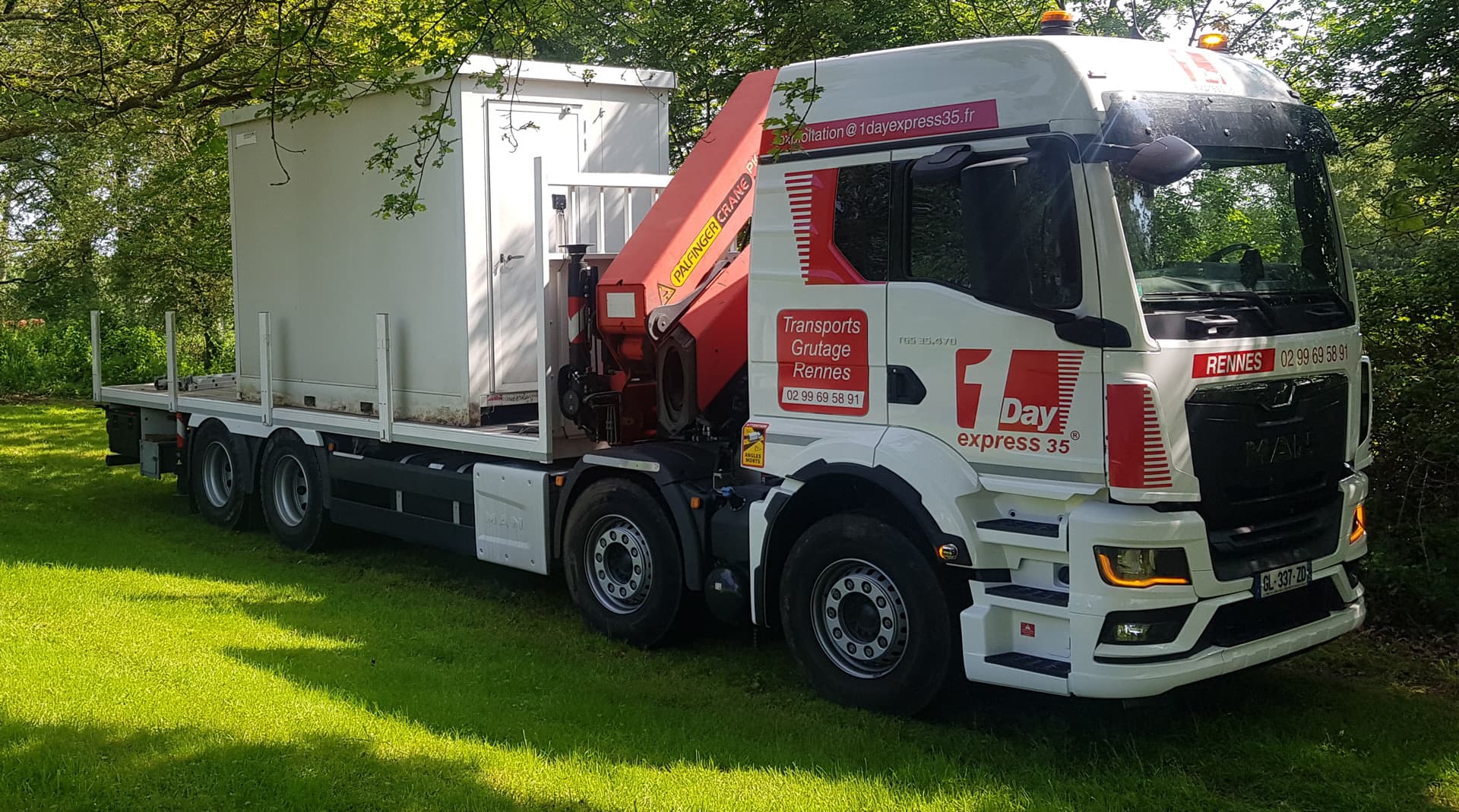 1 Day Express 35 - Transport grutage Rennes plus de 3.5 tonnes